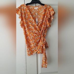 XS Max Studio yellow/orange blouse